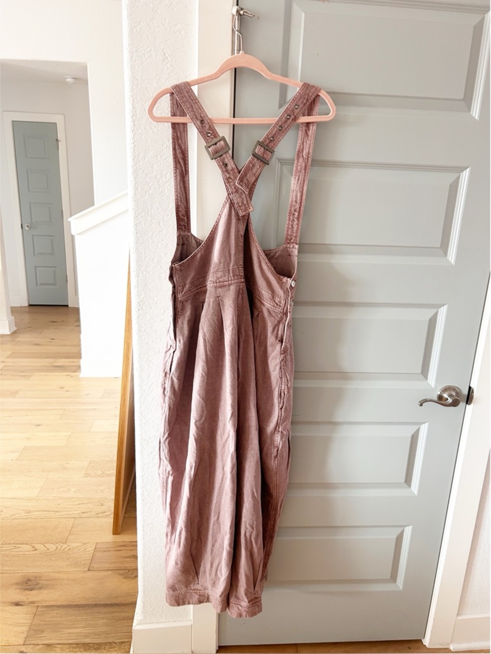 NWT Free People Felix Tapered Overalls Brownie - Picture 7 of 7